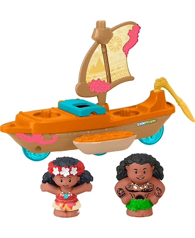 Fisher Price Little People Disney Princess Moana Toys, Moana Maui's Canoe, Toddler Toys