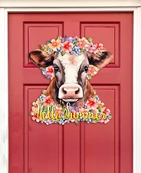 Designocracy Holiday Wood Welcome Sign Hanging Decoration Hello Summer G. DeBrekht