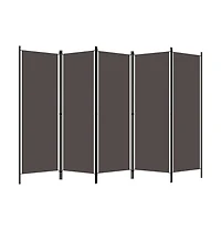vidaXL 5-Panel Room Divider Anthracite 98.4"x70.9"