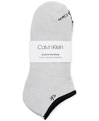 Calvin Klein Women's 6-Pk. Performance Cushion No-Show Socks