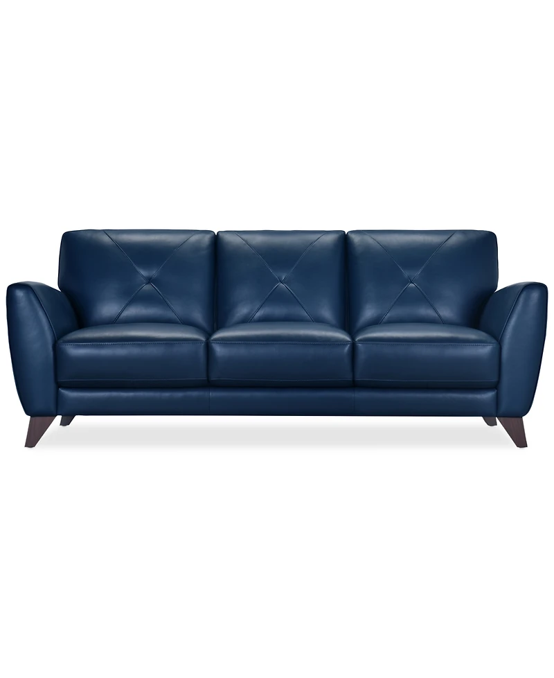 Myia 85" Leather Sofa, Created for Macy's