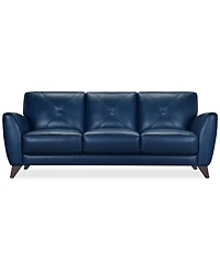 Myia 85" Leather Sofa, Created for Macy's