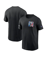 Men's Nike Black Houston Texans 2023 Nfl Crucial Catch Sideline Tri-Blend T-shirt