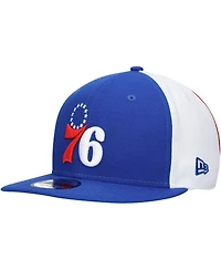 Men's New Era Royal Philadelphia 76ers Pop Panels 9FIFTY Snapback Hat