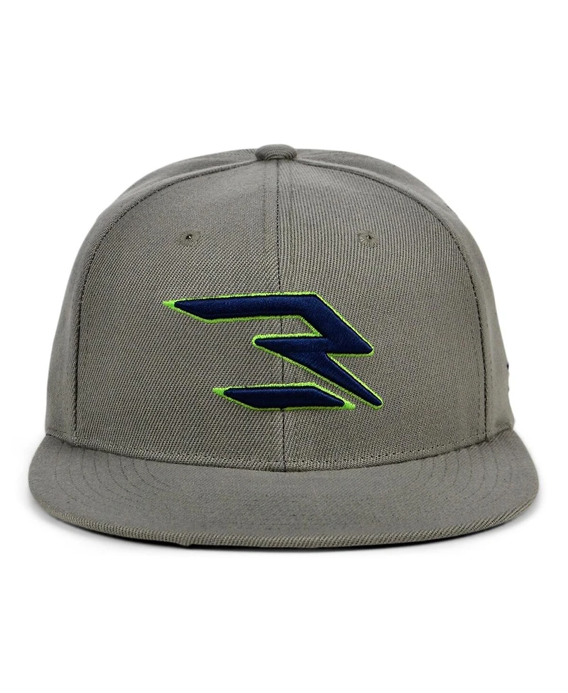 Men's Gray, Navy Nike 3BRAND by Russell Wilson Fashion Snapback Adjustable Hat