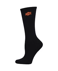 Women's ZooZatz Black, White Oklahoma State Cowboys 2-Pack Quarter-Length Socks