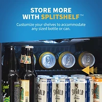 Newair "Beers of the World" 126 Can Beer and Beverage Fridge with SplitShelf