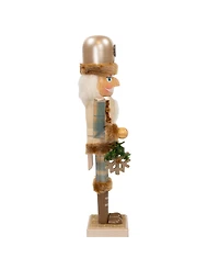 Kurt Adler 15" Wooden Rustic Glamour Nutcracker