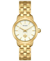 Tory Burch Women's The Tory Gold-Tone Stainless Steel Stainless Steel Bracelet Watch 34mm