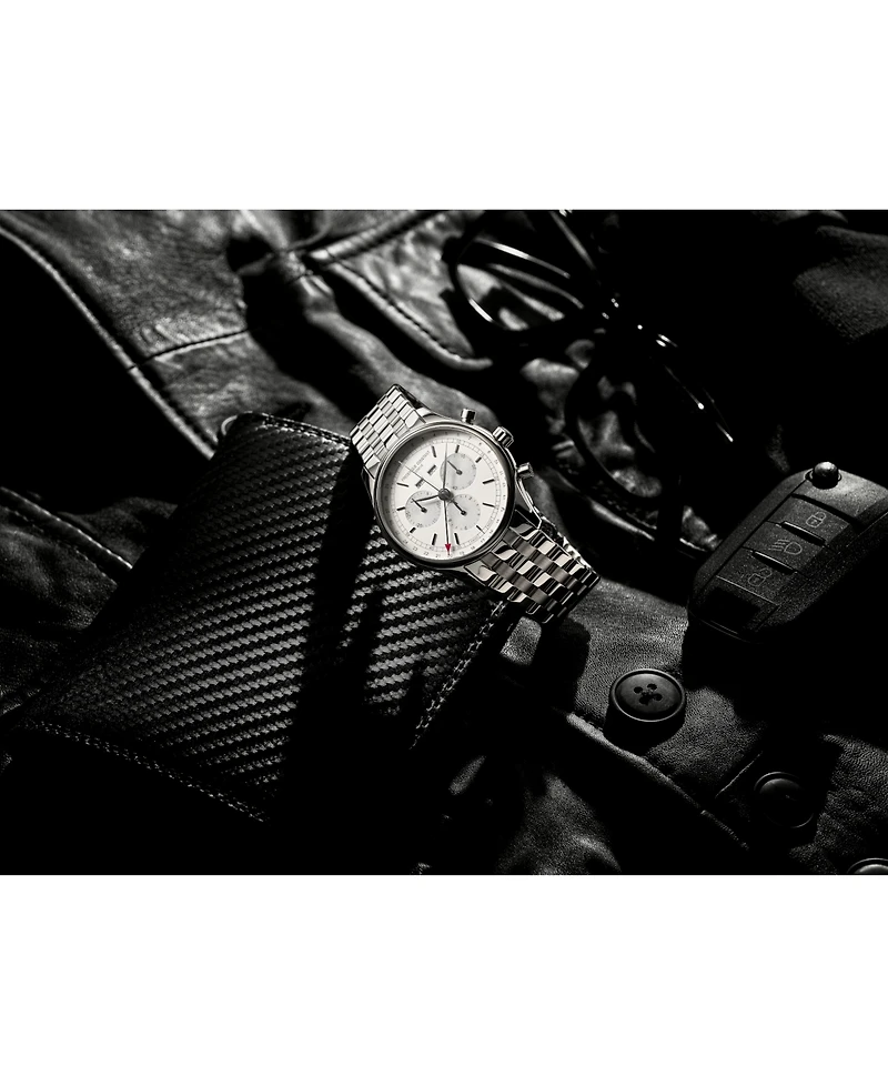 Frederique Constant Men's Swiss Chronograph Classics Stainless Steel Bracelet Watch 40mm