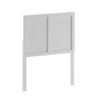 Merrick Lane Grady Twin Raised Panel Wooden Adjustable Headboard Only