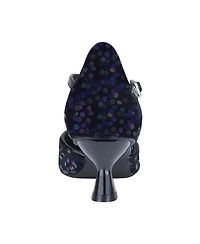 Impo Women's Edmee Pointed Toe Kitten Heel Ankle Strap Pumps