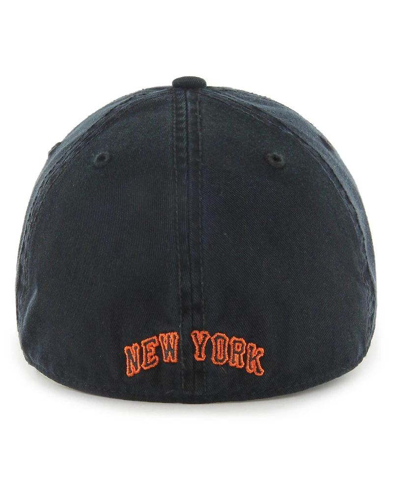 Men's '47 Brand Black Ny Giants Cooperstown Collection Franchise Fitted Hat