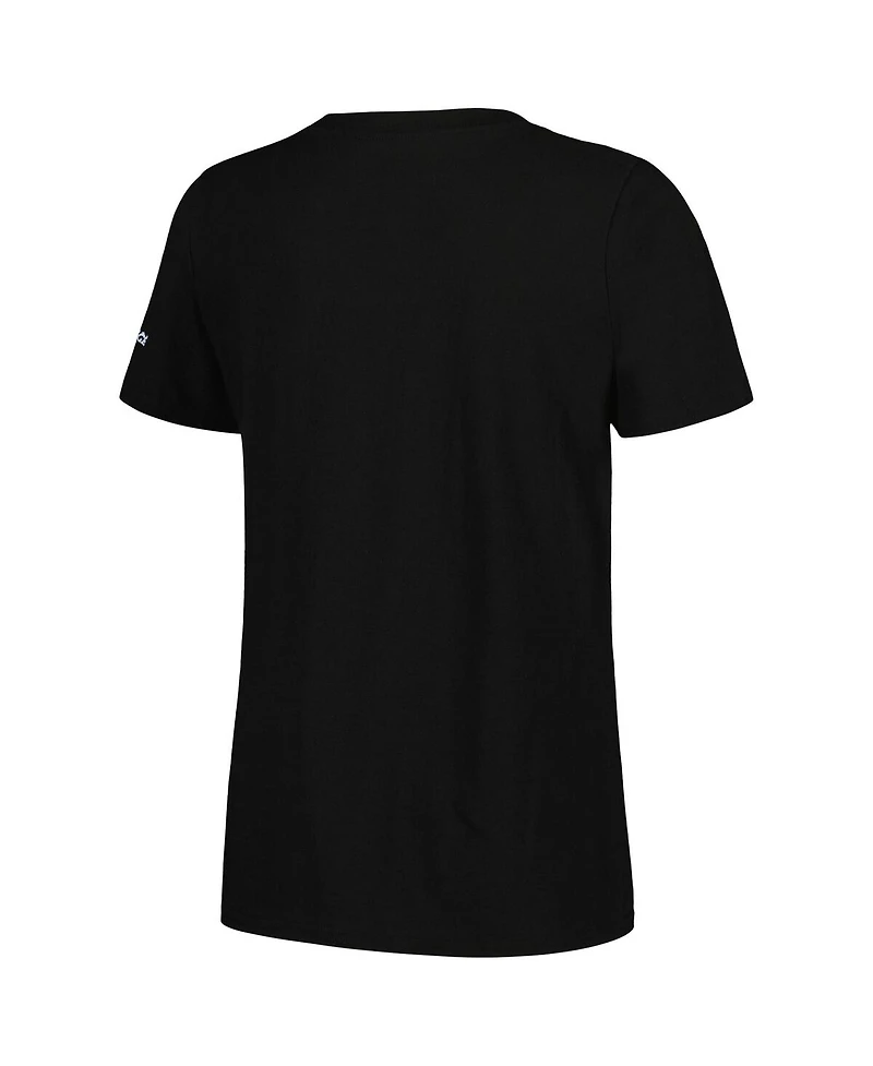 Women's Black One Piece Straw Hat Crew Graphic T-shirt