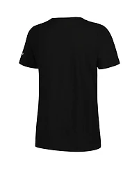 Women's Black One Piece Straw Hat Crew Graphic T-shirt