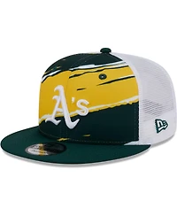 Men's New Era Green Oakland Athletics Tear Trucker 9FIFTY Snapback Hat