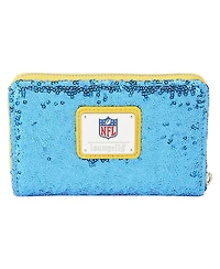 Women's Loungefly Los Angeles Chargers Sequin Zip-Around Wallet