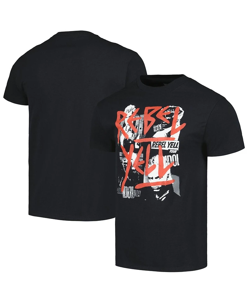 Men's Black Billy Idol T-shirt