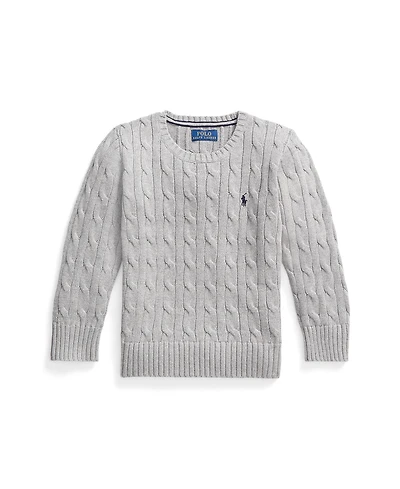 Polo Ralph Lauren Big Boys Cable- Knit Crewneck Sweater