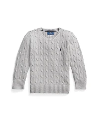 Polo Ralph Lauren Big Boys Cable- Knit Crewneck Sweater