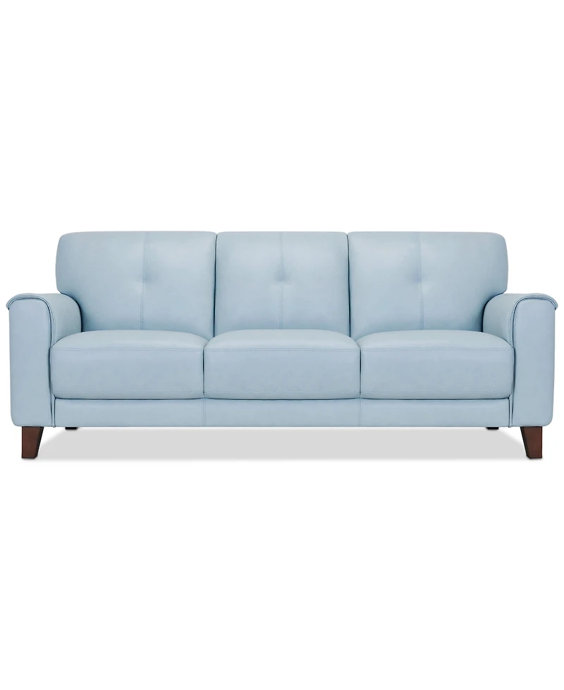 Closeout! Ashlinn 84" Pastel Leather Sofa, Created for Macy's