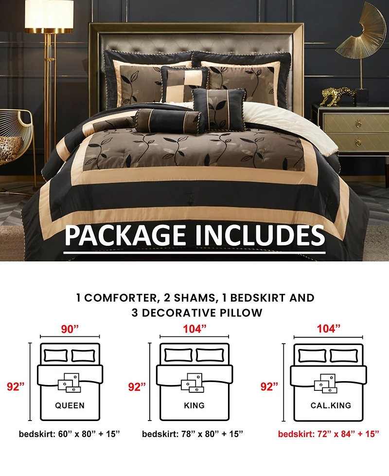 Stratford Park Pastora 7-Piece Comforter Set, California King