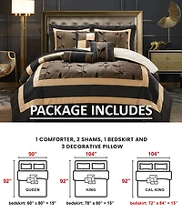 Stratford Park Pastora 7-Piece Comforter Set, California King