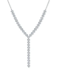 Diamond Adjustable 18" Lariat Necklace (1/4 ct. t.w.) in Sterling Silver