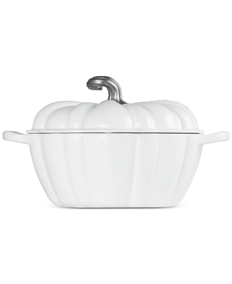 Le Creuset Enameled Cast Iron Signature 4 Qt. Pumpkin Dutch Oven with Lid