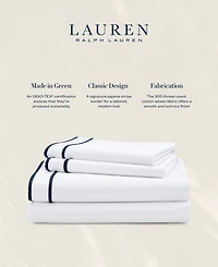 Lauren Ralph Spencer 300 Thread Count Sateen Border Pillowcase Pair