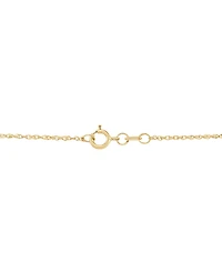 Lightweight 14k Gold Necklace, 18" Light Rope Chain (1mm)