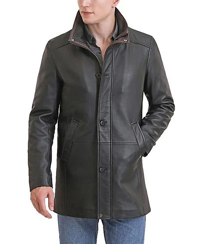 Bgsd Men Byron Leather Car Coat