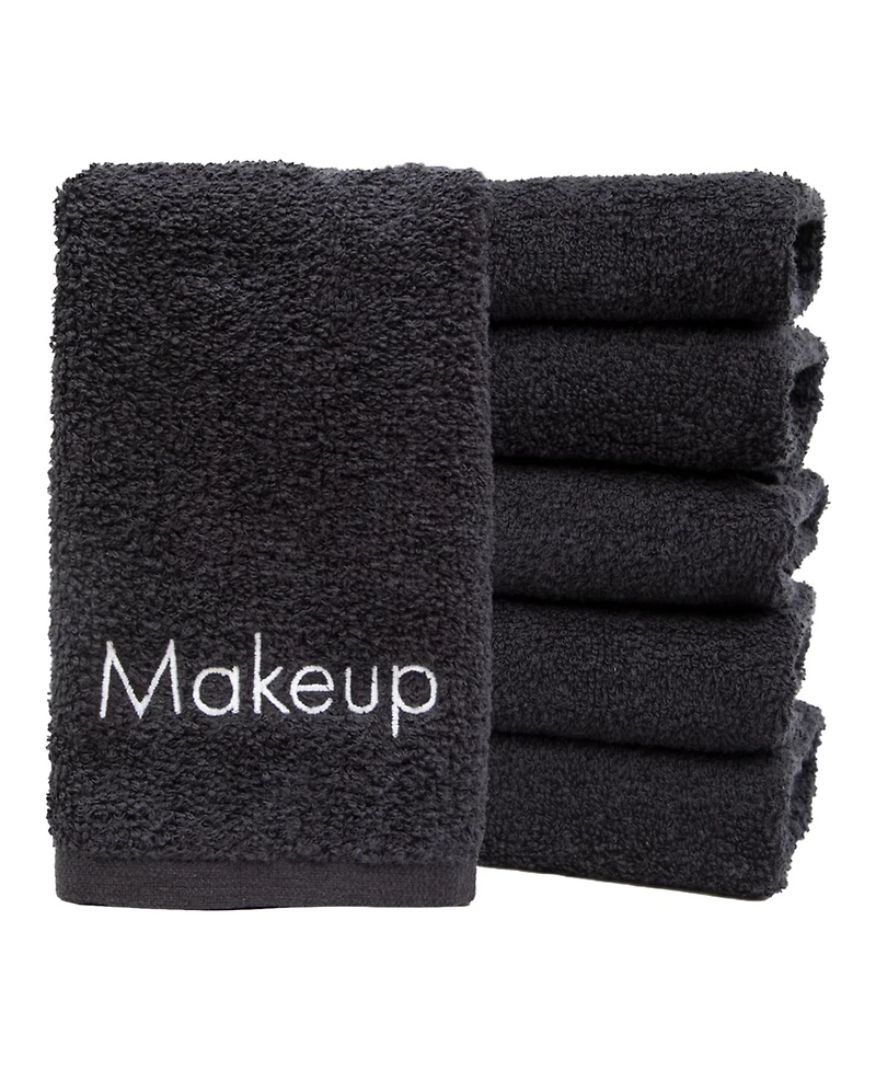 Embroidered Makeup Remover Towels (Pack of 6), 11x17 in., Color Options, 100% Cotton Fingertip