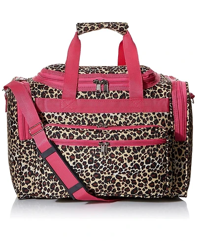 World Traveler Leopard 16-Inch Gym Bag Duffle Bag