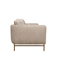Armen Living Lilou 77" Polyester, Nylon with Metal Legs Sofa