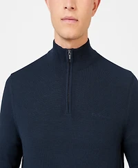 Ben Sherman Men's Merino Half Zip Sweater