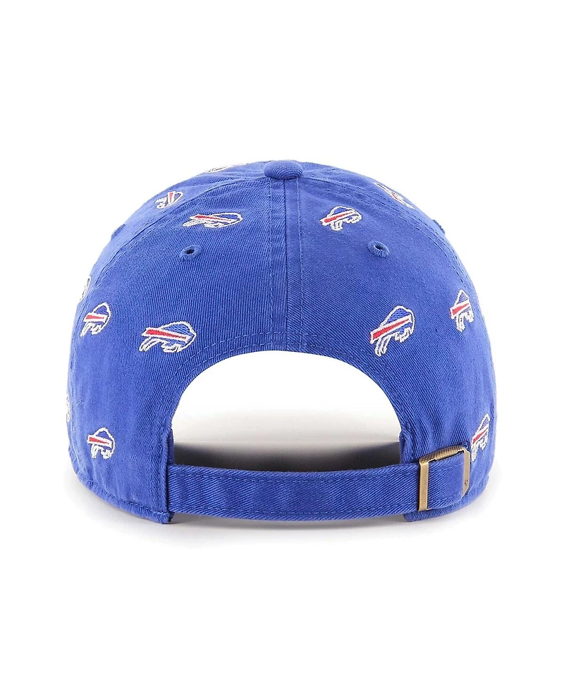 Men's and Women's '47 Brand Royal Buffalo Bills Confetti Clean Up Adjustable Hat