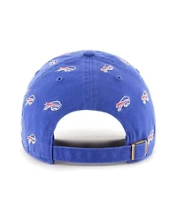 Men's and Women's '47 Brand Royal Buffalo Bills Confetti Clean Up Adjustable Hat
