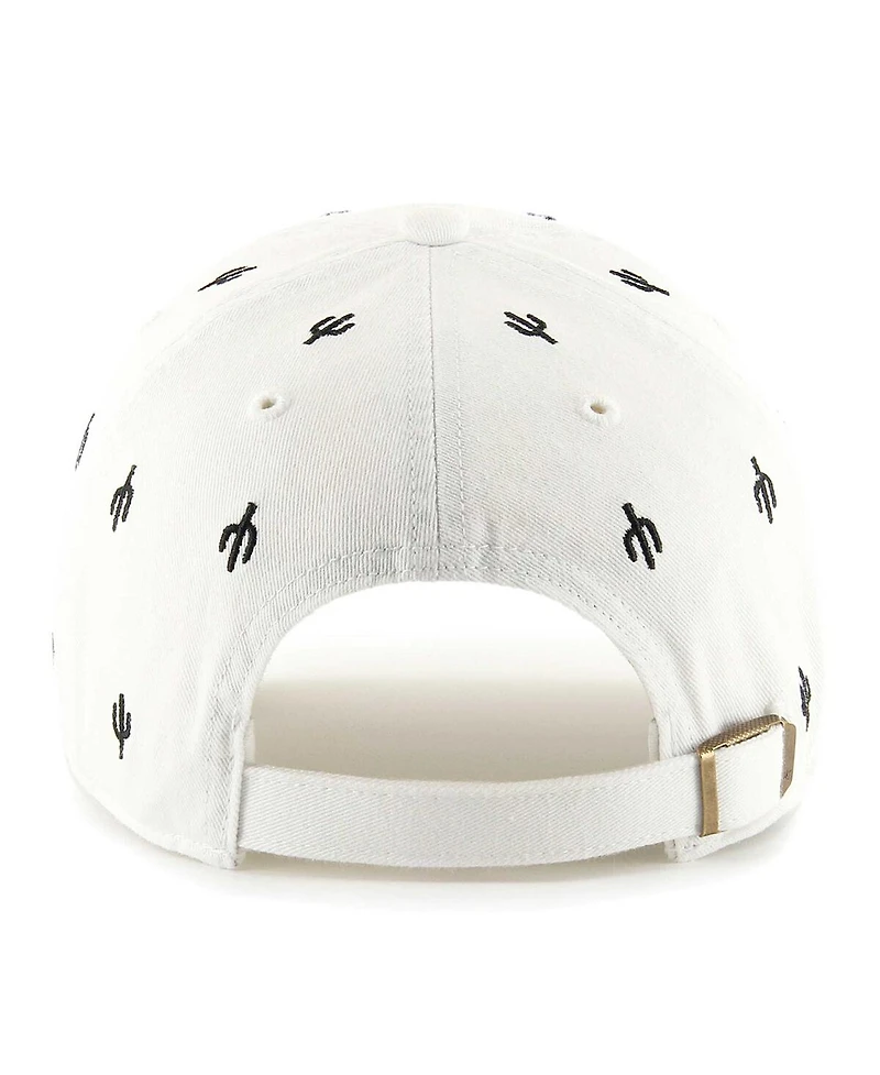 Men's and Women's '47 Brand White Las Vegas Raiders Confetti Clean Up Adjustable Hat