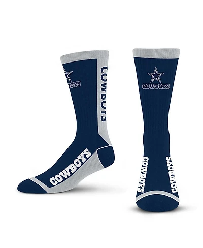 Men's and Women's For Bare Feet Dallas Cowboys Mvp Classic Crew Sock