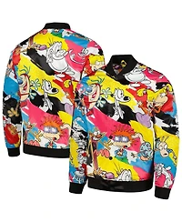 Men's Freeze Max Nickelodeon Retro Graphic Satin Full-Snap Jacket