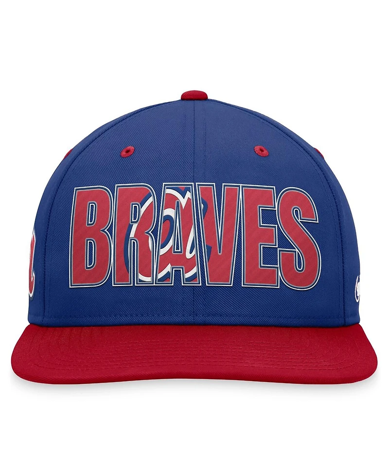 Men's Nike Royal Atlanta Braves Cooperstown Collection Pro Snapback Hat