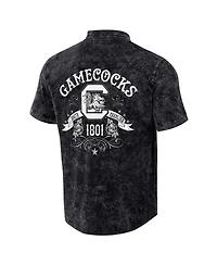 Men's Darius Rucker Collection by Fanatics Black Distressed South Carolina Gamecocks Team Color Button-Up Shirt