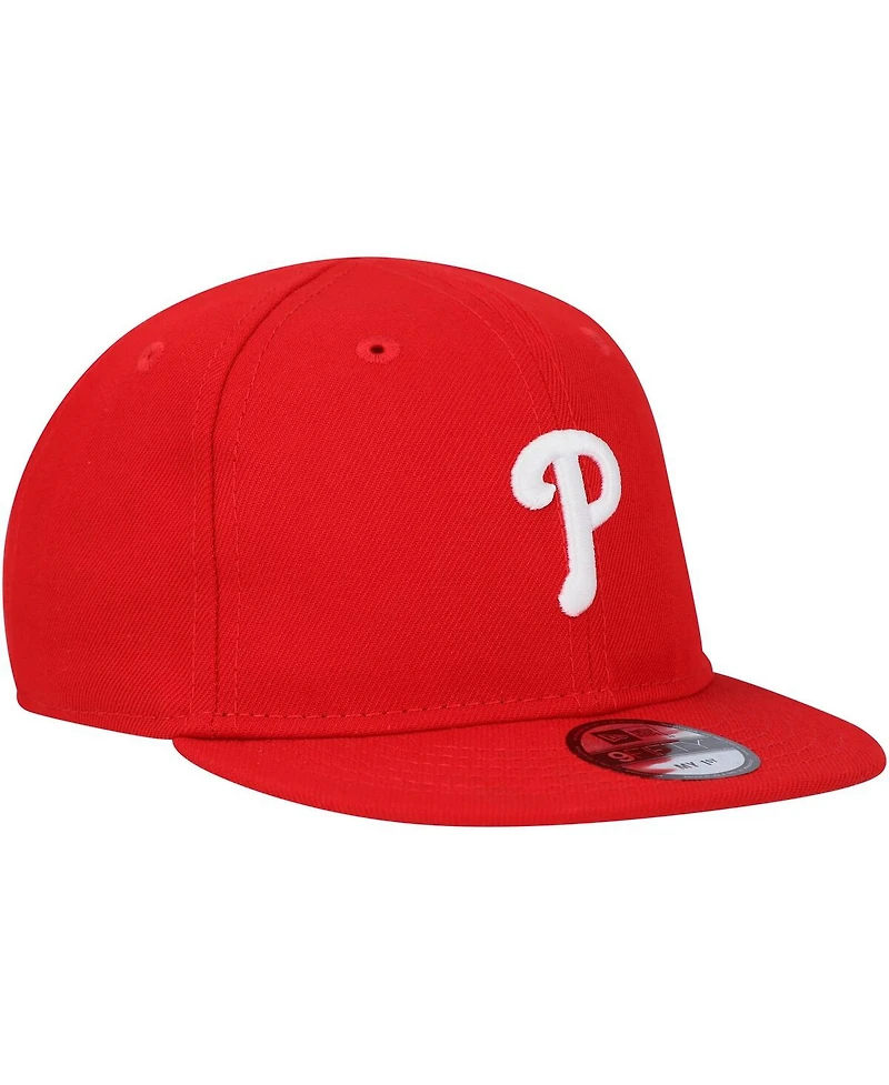 Infant Boys and Girls New Era Red Philadelphia Phillies My First 9FIFTY Adjustable Hat