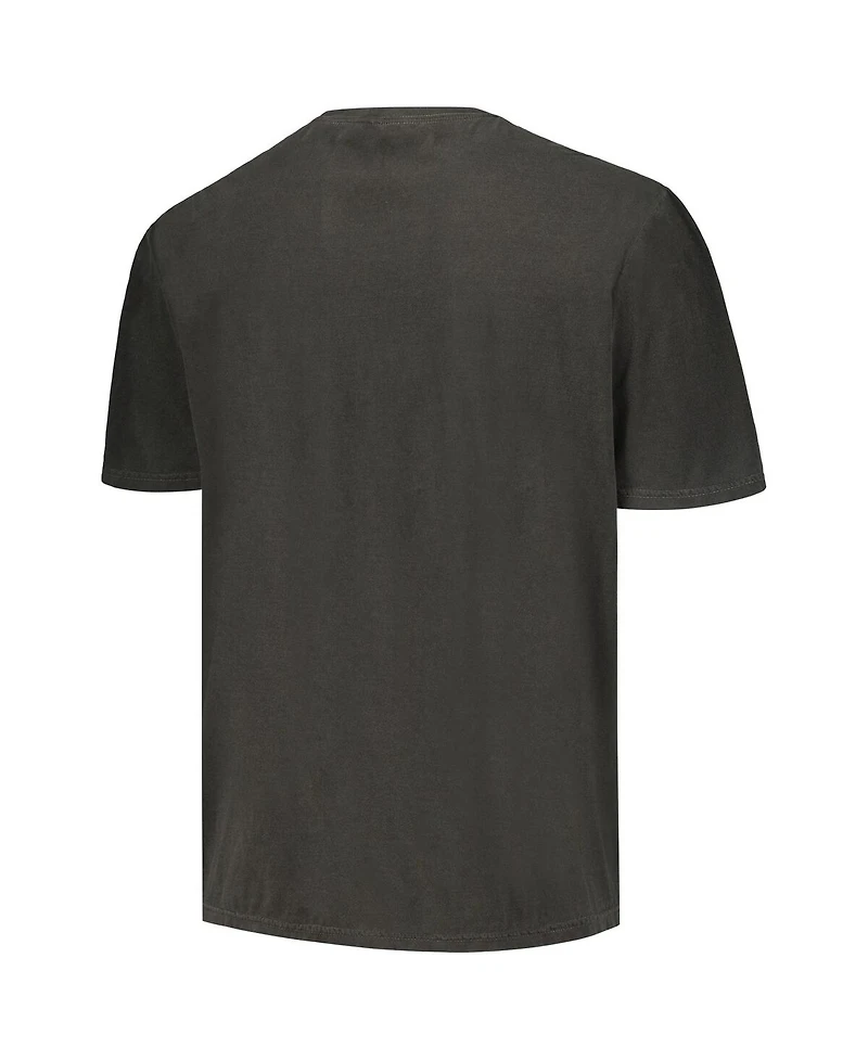 Men's Black Distressed Bob Dylan 50 Years Washed Graphic T-shirt