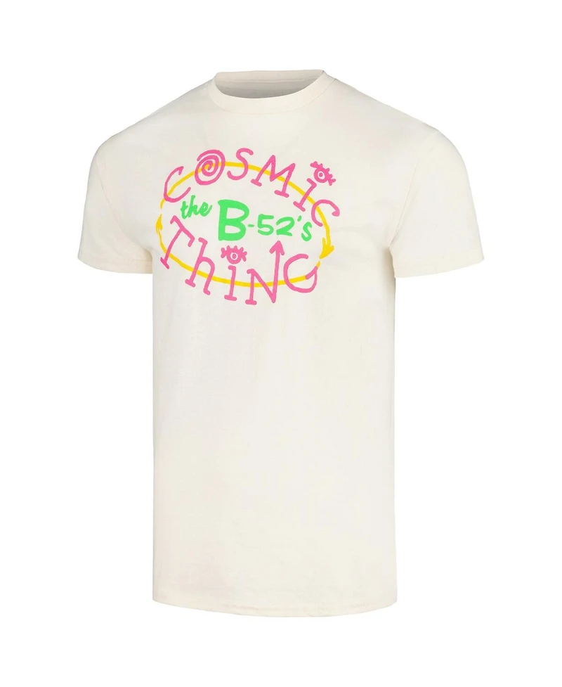 Men's Manhead Merch Cream The B-52's Cosmic Thing Graphic T-shirt