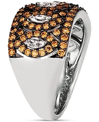 Le Vian Vanilla Diamond & Chocolate Diamond Ring (1-1/5 ct. t.w.) in Platinum