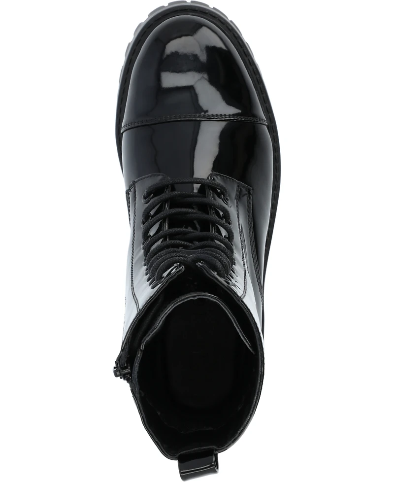 Journee Collection Women's Aaley Lace Up Lug Combat Bootie
