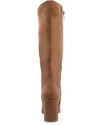 Journee Collection Women's Ameylia Block Heel Knee High Dress Boots