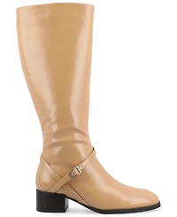 Journee Collection Women's Rhianah Wide Width Calf Block Heel Knee High Riding Boots